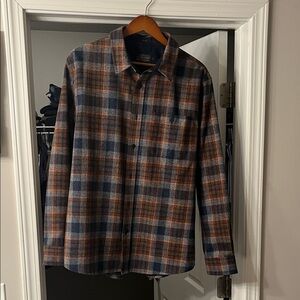 Pendleton Trail Plaid Shirt in Blue and Orange